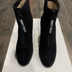 Jimmy Choo Brayden Heeled Ankle Boots Sz 7